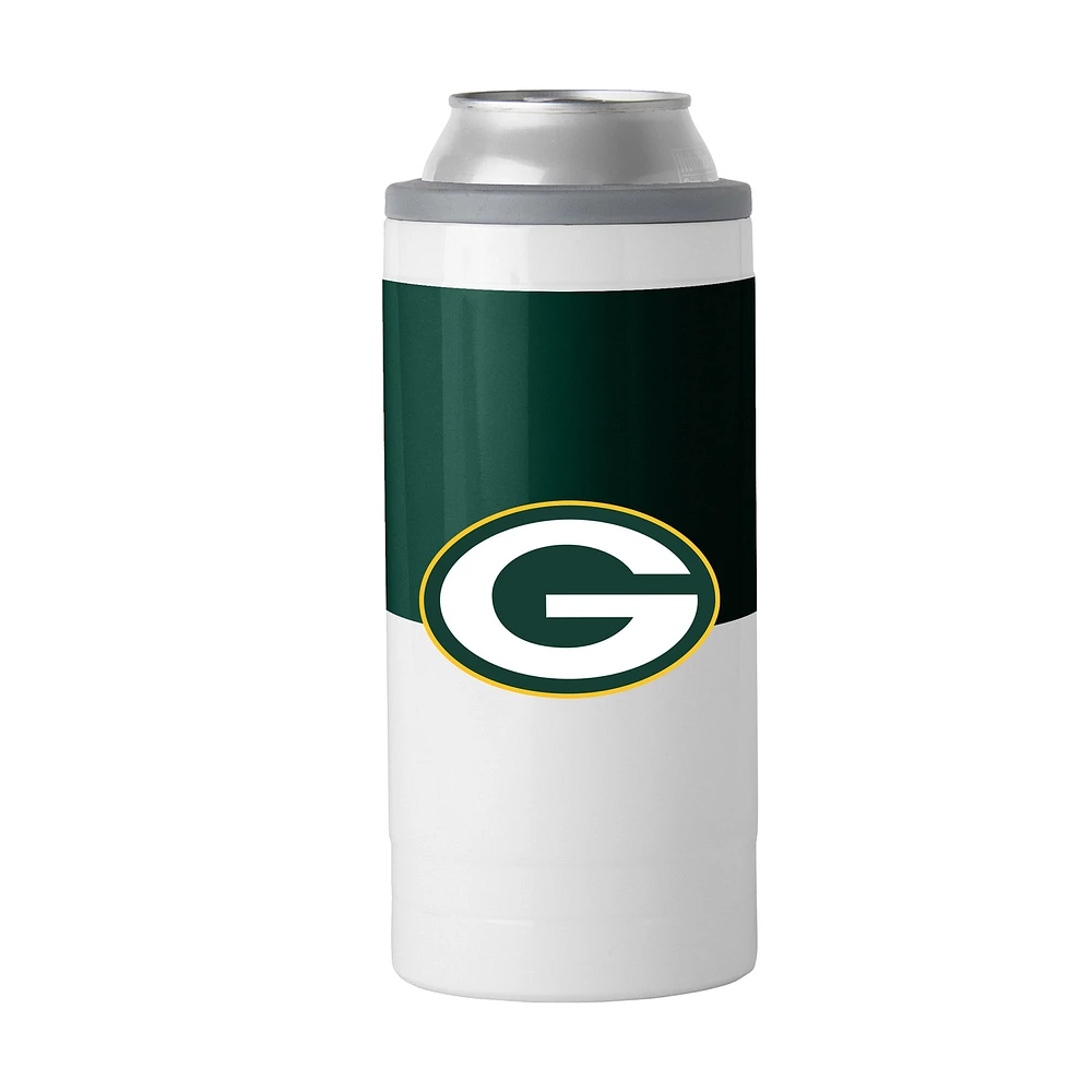 Glacière mince à blocs de couleurs de 12 oz des Packers de Green Bay