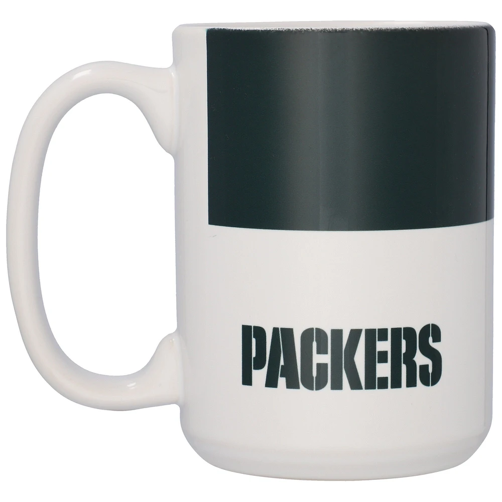 Packers de Green Bay 15 oz. Tasse à blocs de couleurs