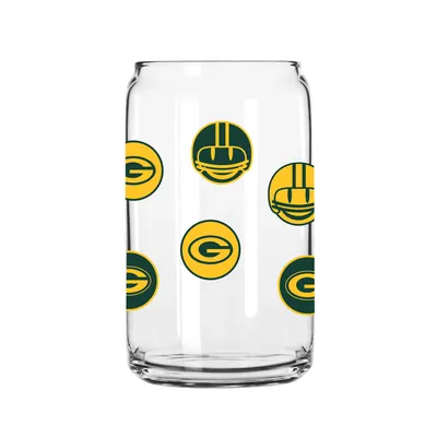 Green Bay Packers 16oz. Smiley Can Glass