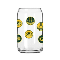 Green Bay Packers 16oz. Smiley Can Glass