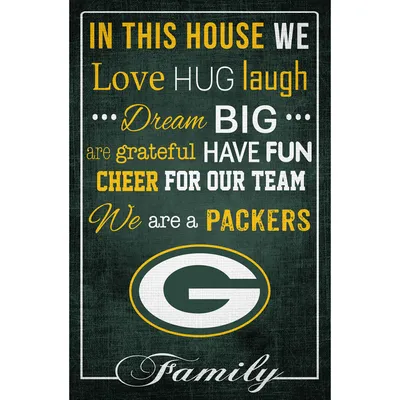 Green Bay Packers 17'' x 26'' In This House Sign