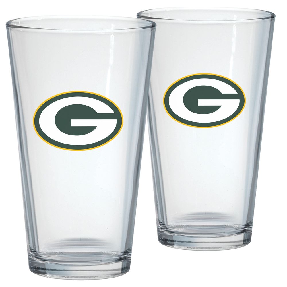 Green Bay Packers 2-Pack 16oz. Mixing Glass Set