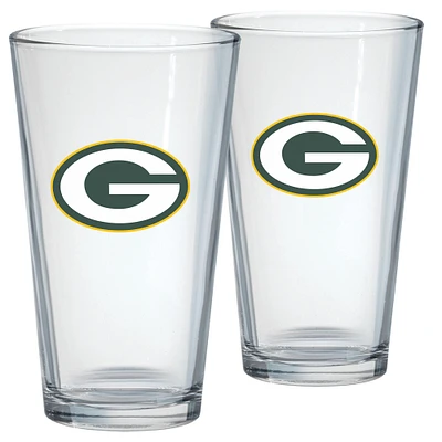 Pack de 2 Packers Green Bay 16oz. Ensemble de verres à mélange