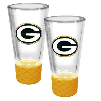 Green Bay Packers 2-Pack Cheer Shot Set with Silicone Grip