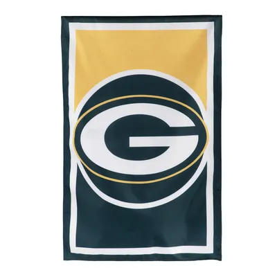 Green Bay Packers 28" x 44" Double-Sided Burlap House Flag