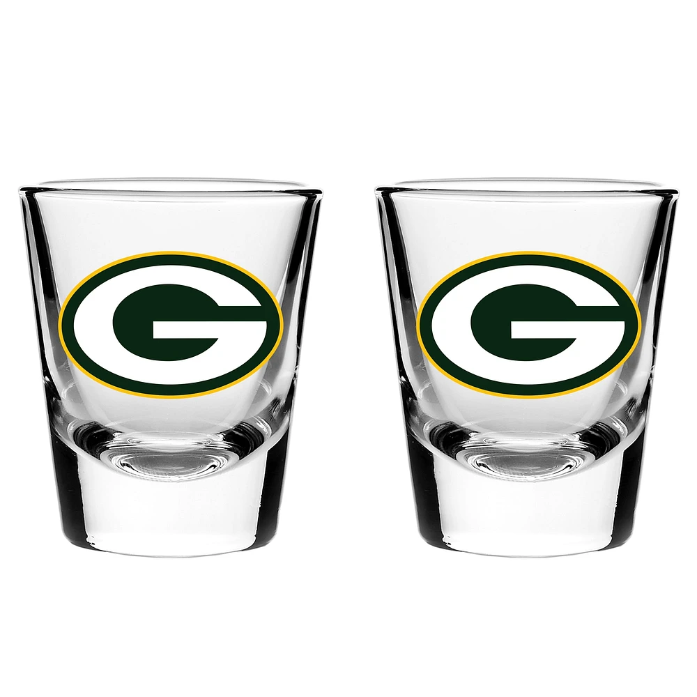 Packers Green Bay 2oz. Ensemble de verres de collection