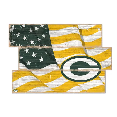 Green Bay Packers 3-Plank Team Flag