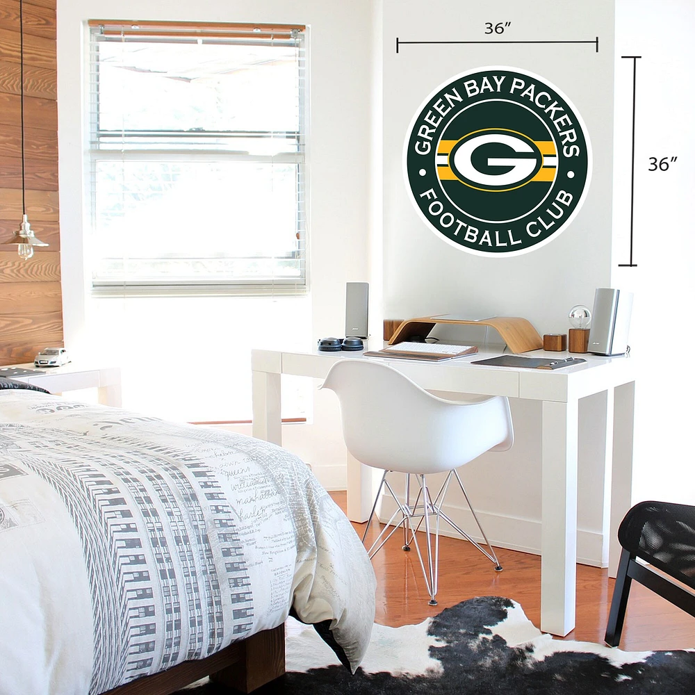 Green Bay Packers 36'' x 36'' Logo Repositionable Wall - Decal