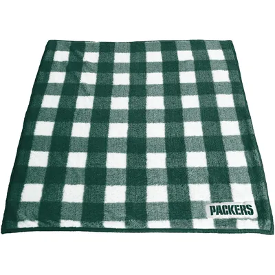 Green Bay Packers 50'' x 60'' Buffalo Check Frosty Fleece Blanket