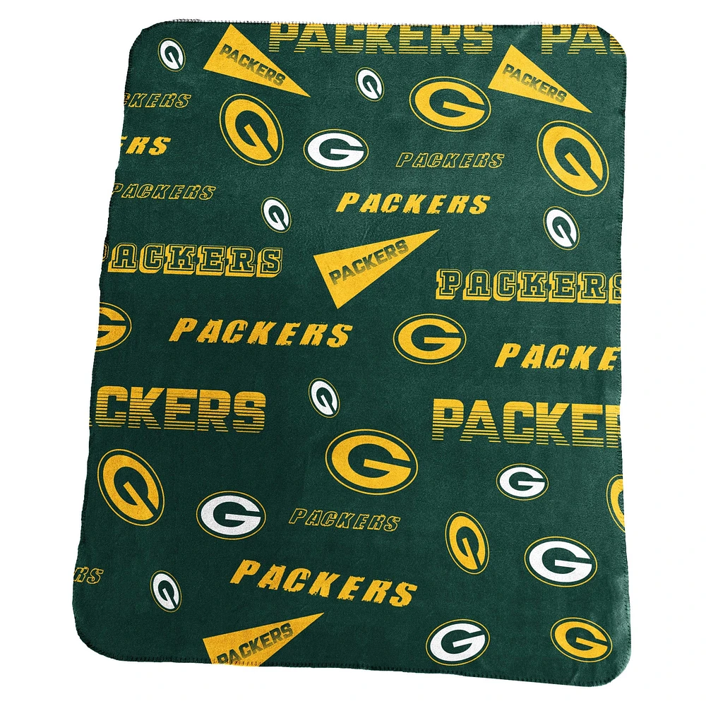 Couverture polaire classique 50" x 60" des Packers de Green Bay