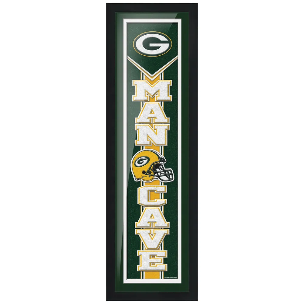 Green Bay Packers 6'' x 22'' Man Cave Framed - Artwork