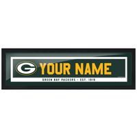 Green Bay Packers 6'' x 22'' Personalized Name Bar Frame