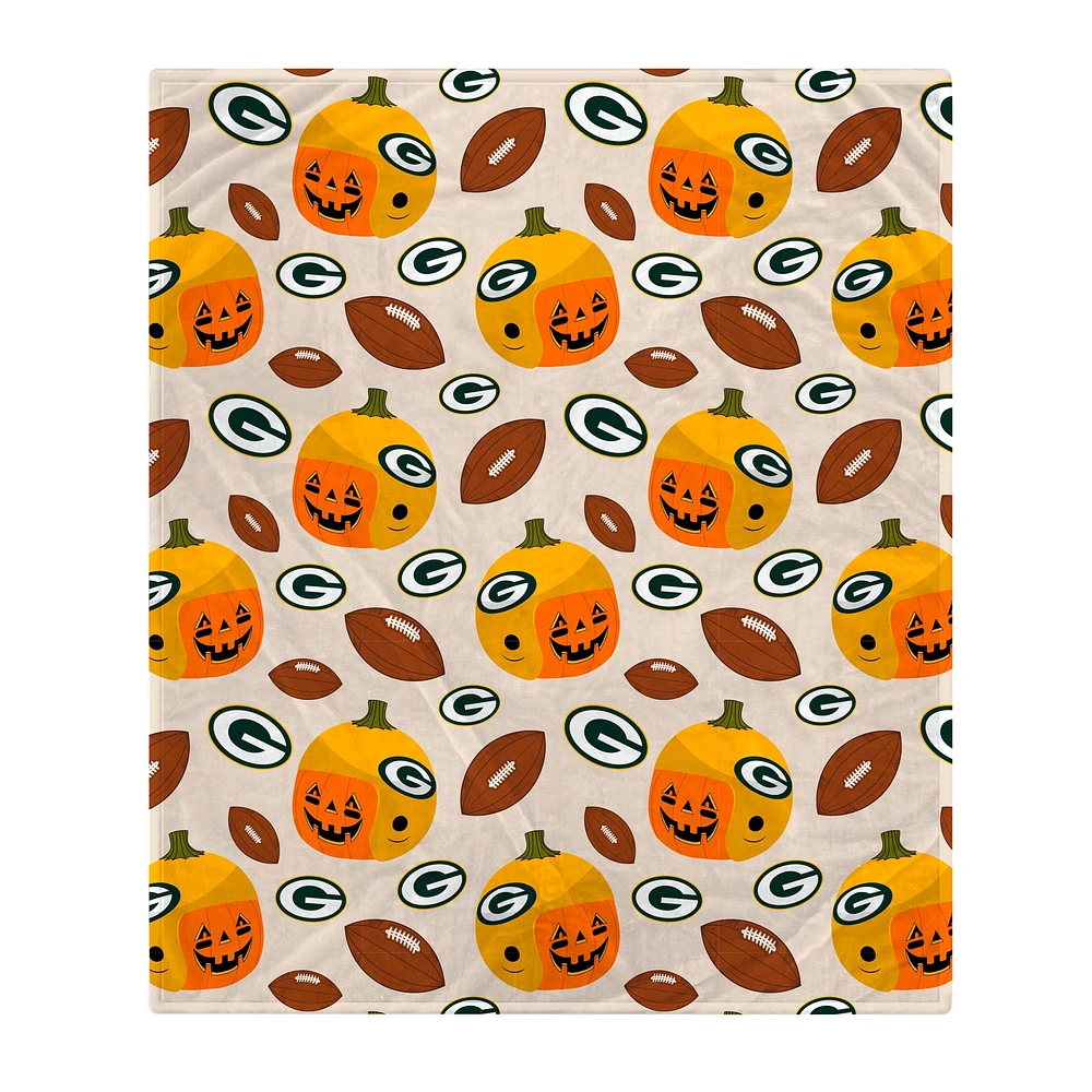 Lids Green Bay Packers 60 x 70 Pumpkin Helmet Corral Fleece Blanket