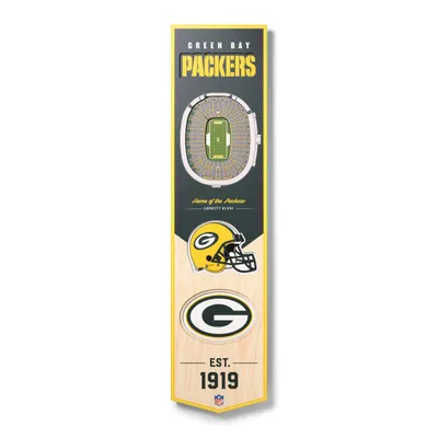Green Bay Packers 8'' x 32'' 3D StadiumView Banner