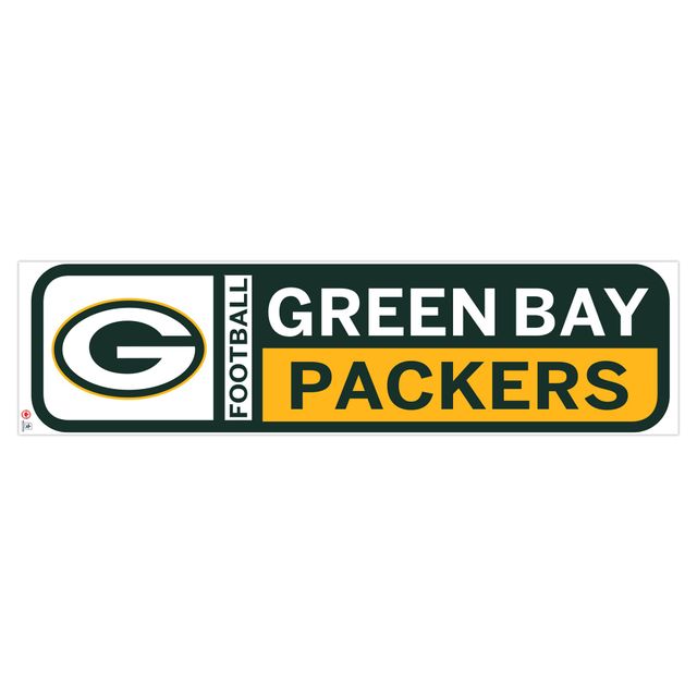 Green Bay Packers 90 `` x 23 '' Team Logo Repositionable Wall - Decal