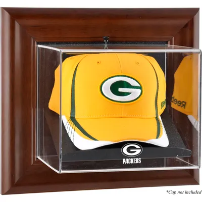Green Bay Packers Fanatics Authentic Brown Framed Wall-Mountable Baseball Cap Display Case