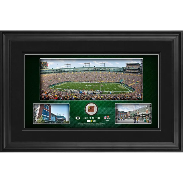 Aaron Jones Green Bay Packers Framed 15 x 17 Impact Player Collage with a  Piece of Game-Used Football - Limited Edition of 500