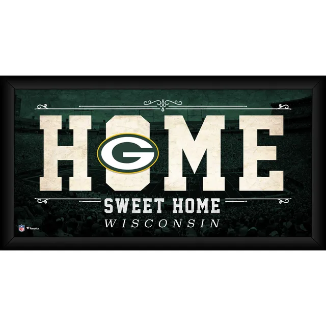 Green Bay Packers vs. Minnesota Vikings Framed 10 x 20 House Divided  Football Collage