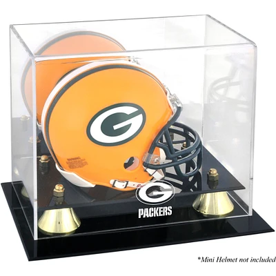 Green Bay Packers Golden Classic Mini Helmet Display Case