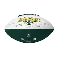 Ballon de football signature des légendes des Packers de Green Bay