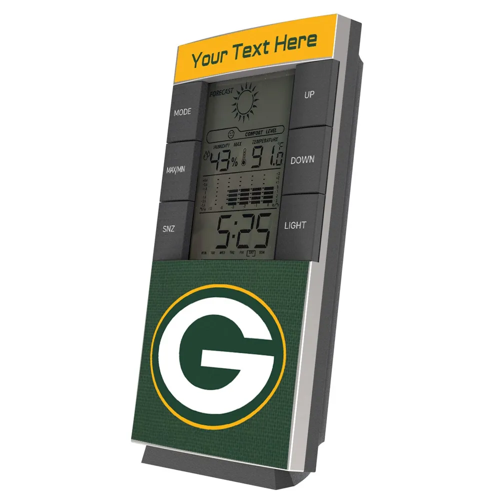 Lids Green Bay Packers Personalized Digital Desk Clock