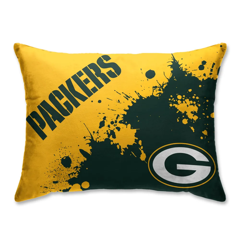 Philadelphia Eagles Splatter Plush Bed Pillow - Green