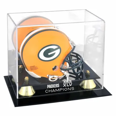 Lids Green Bay Packers Fanatics Authentic Super Bowl XLV Champions Mahogany  Mini Helmet Logo Display Case