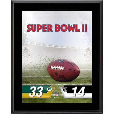 Fanatics Authentic Las Vegas Raiders vs. Philadelphia Eagles Super Bowl XV  10.5 x 13 Sublimated Plaque