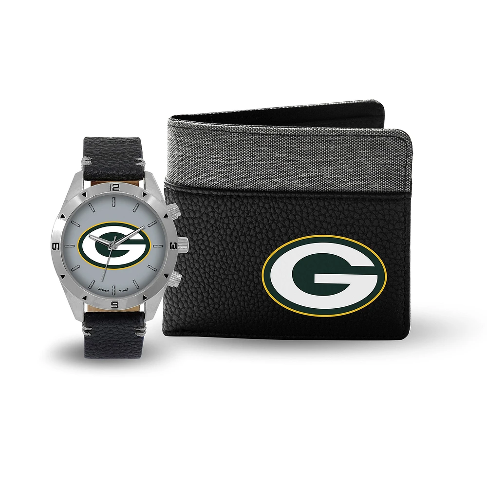 Green Bay Packers Watch and Wallet Gift Set