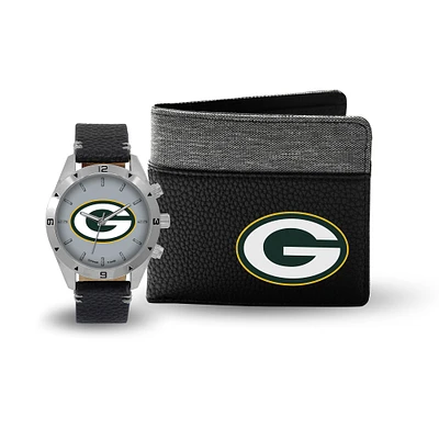 Coffret cadeau montre et portefeuille des Packers de Green Bay