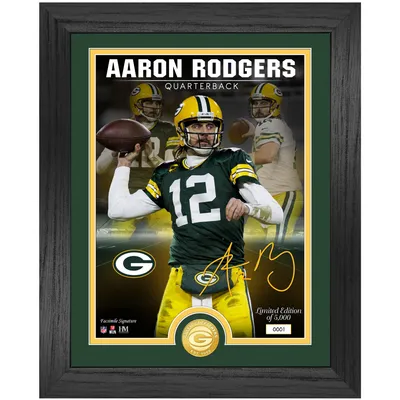 Bart Starr & Aaron Rodgers Green Bay Packers Highland Mint 16'' x 20'' Super  Bowl Traditions Bronze Coin Photo Mint