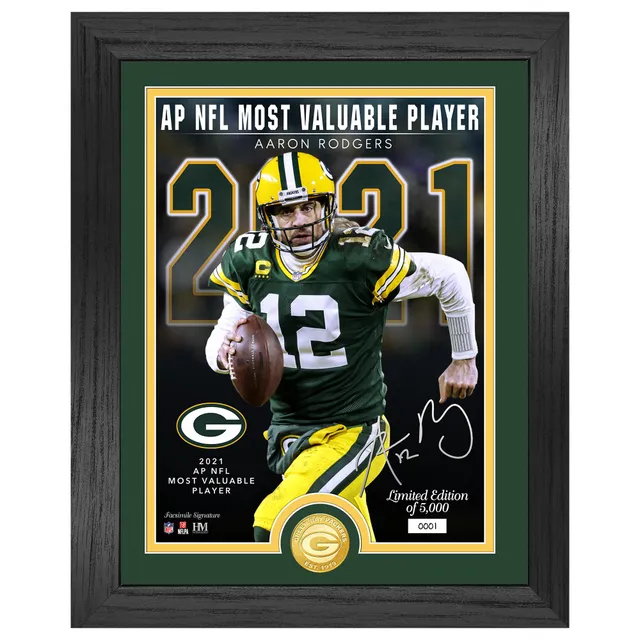 Bart Starr & Aaron Rodgers Green Bay Packers Highland Mint 16'' x 20'' Super  Bowl Traditions Bronze Coin Photo Mint