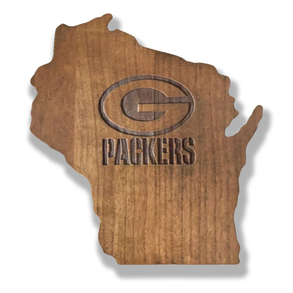 Green Bay Packers NFL Wood State Sign