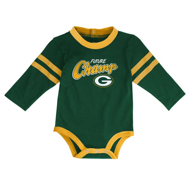 Green Bay Packers Outerstuff Infant Touchdown Long Sleeve Onesie Pant Set