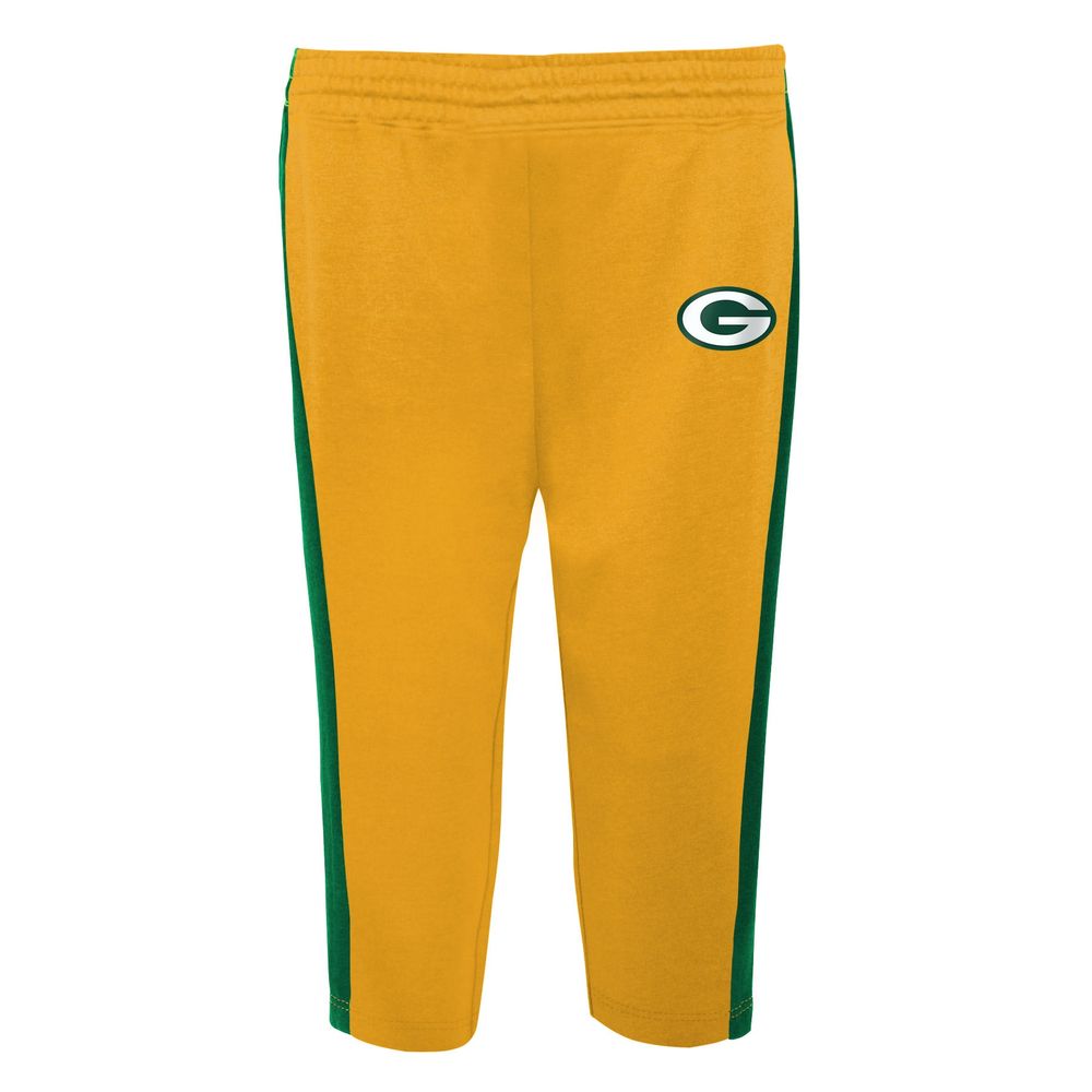 Green Bay Packers Outerstuff Green Infant Stadium Offset Full Zip