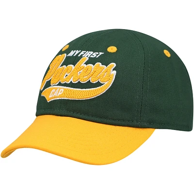 Casquette souple My First Tail Sweep Flex pour bébé Green Bay Packers verte/dorée