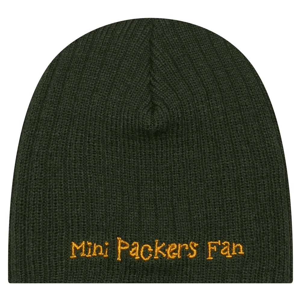 Infant New Era Green Green Bay Packers Mini Knit Hat