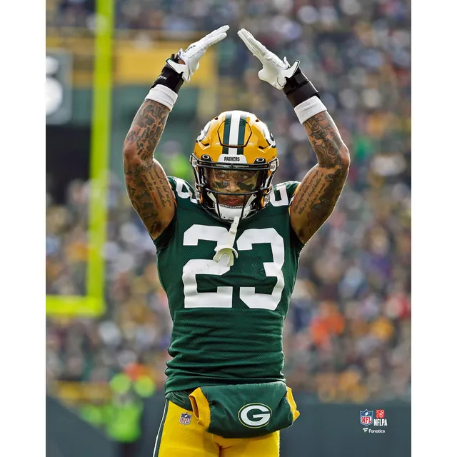 Aaron Jones Green Bay Packers Facsimile Signature Framed 11 x 14  Spotlight Photograph