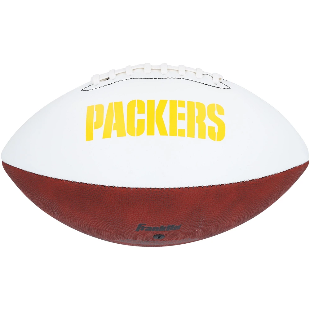 Jayden Reed Green Bay Packers Autographed Franklin White Panel Football
