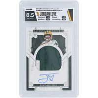 Carte de recrue authentifiée 8,5/10 Panini National Treasures Prodigy RPA #PPA-JL #90/99 HGA 2020 autographiée par Jordan Love des Packers de Green Bay