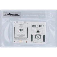 Jordan Love Green Bay Packers Livret Panini National Treasures RPA autographié 2020 #RJB-JL #92/99 BGS Carte recrue authentifiée 9/10