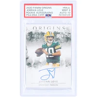 Carte de recrue Panini Origins 2020 autographiée par Jordan Love des Green Bay Packers #RA-JL PSA authentifiée 9/10