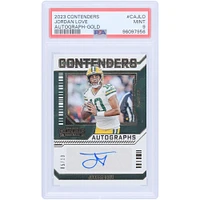 Carte Panini Contenders Gold 2023 autographiée par Jordan Love des Green Bay Packers #CA-JLO #5/10 PSA authentifiée 9