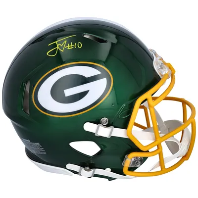 Jordan Love Autographed Green Bay Packers Flat Black Mini Football