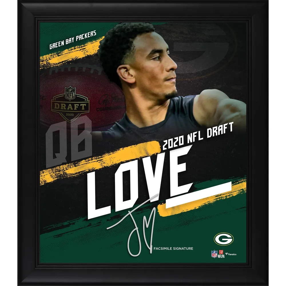 Lids Jordan Love Green Bay Packers Fanatics Authentic Framed 15 x 17 2020 NFL  Draft Day Collage - Facsimile Signature