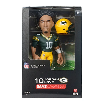 Figurine en vinyle 6" GameChanger de la série 5 des Packers de Green Bay de Jordan Love - Recherchez des variantes de couleurs unies rares