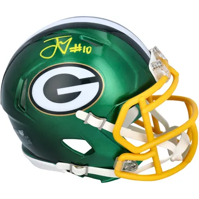 Lids Jordan Love Green Bay Packers Fanatics Authentic Autographed Riddell  Black Matte Speed Mini Helmet