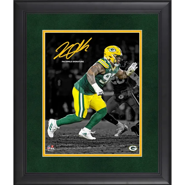 Framed Aaron Jones Green Bay Packers Autographed Green Nike Limited Jersey