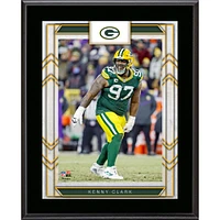Plaque de joueur sublimée encadrée de 10,5" x 13" des Packers de Green Bay de Kenny Clark