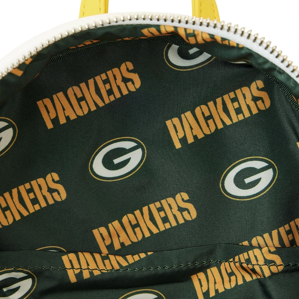 Loungefly Green Bay Packers Mini sac à dos à sequins